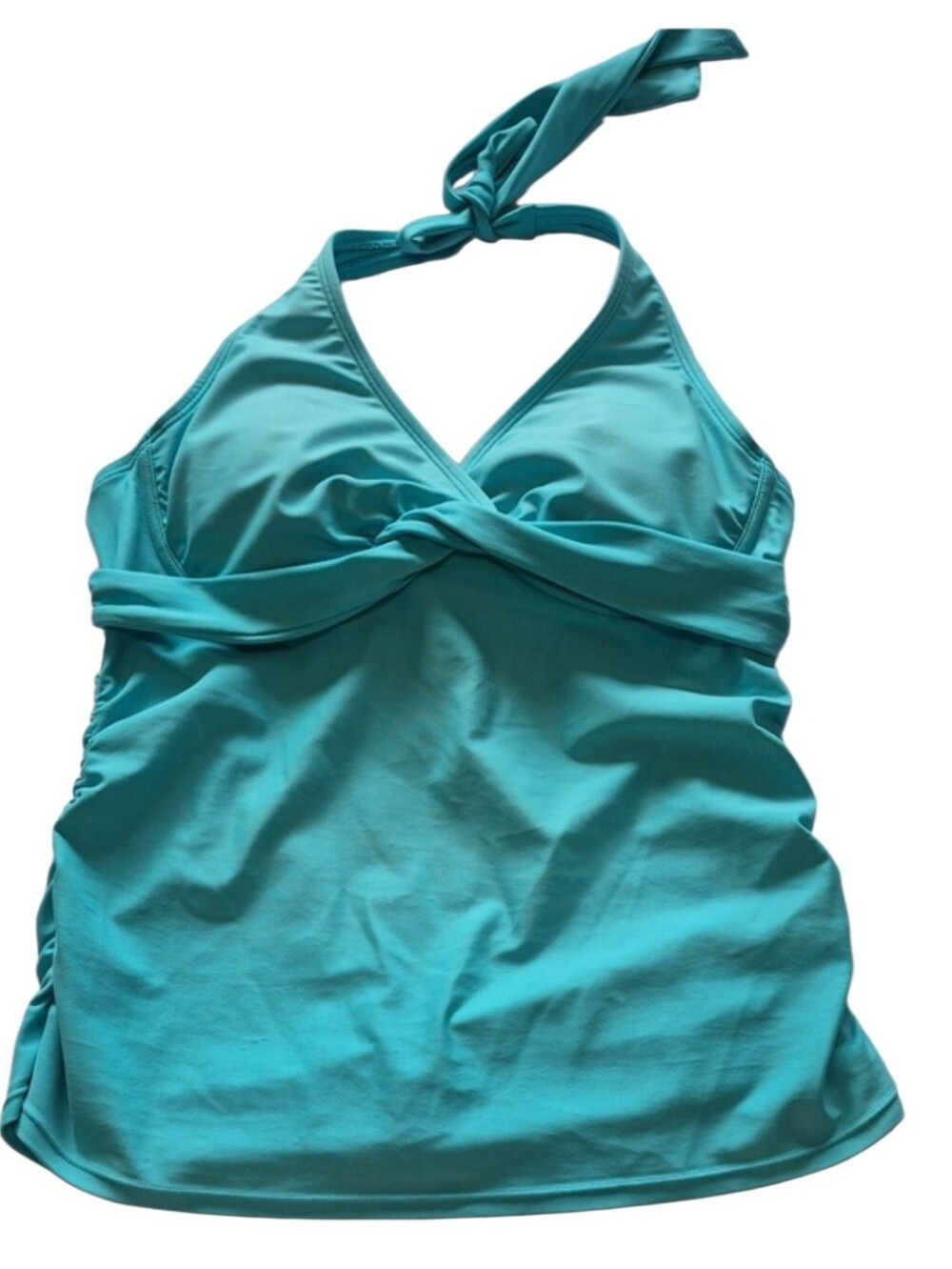 Athleta Aqua Halter Twist Front Tankini Swim Top 34B/C